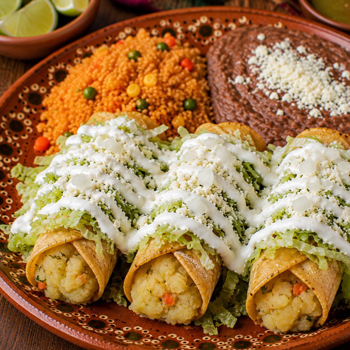 Tacos Dorados de Papa