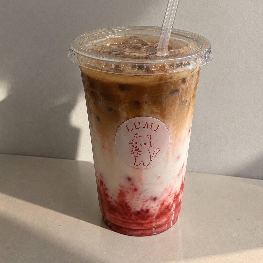16OZ Strawberry Latte