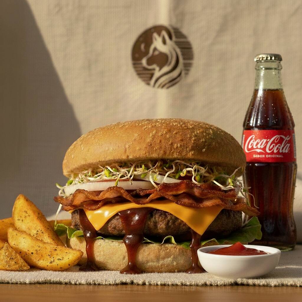 Luna Menguante ( Hamburguesa + Refresco)
