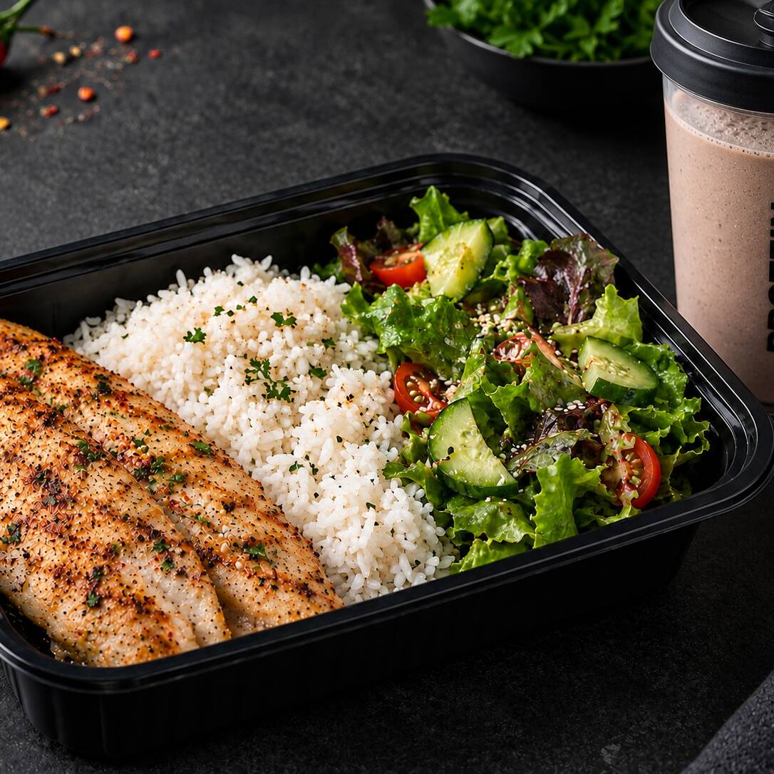 Combos Tilapia a la Plancha con Smoothie de Prote