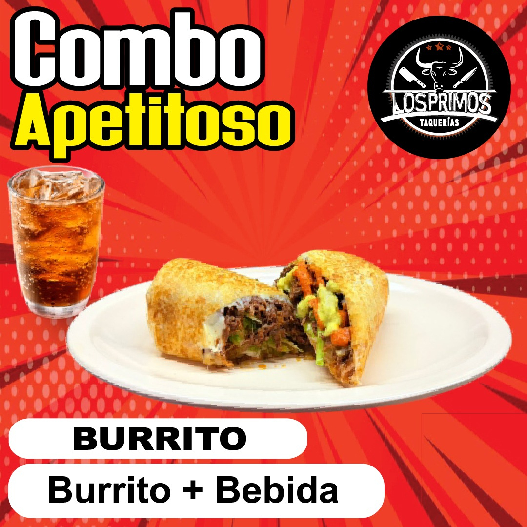 Combo Burrito+ Agua de Sabor