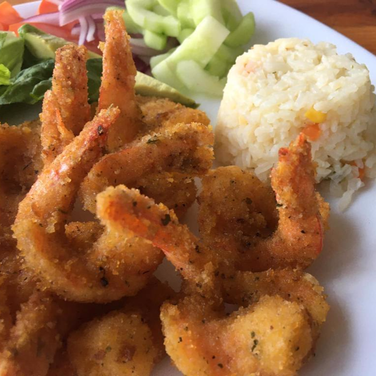 camarones empanizados