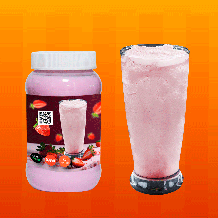 Frappe De Fresa de Leche 500 ml