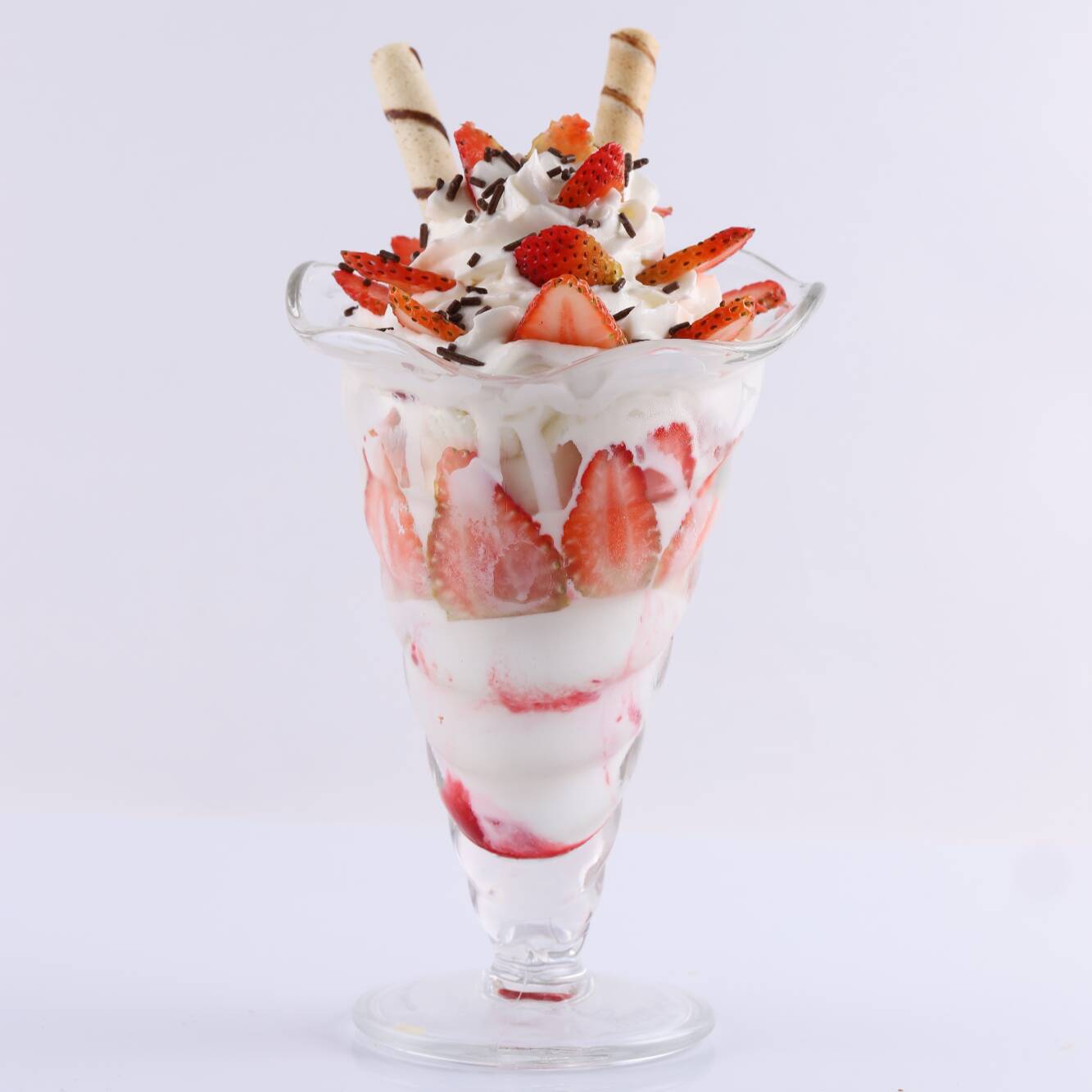 Copa Fresas con Helado