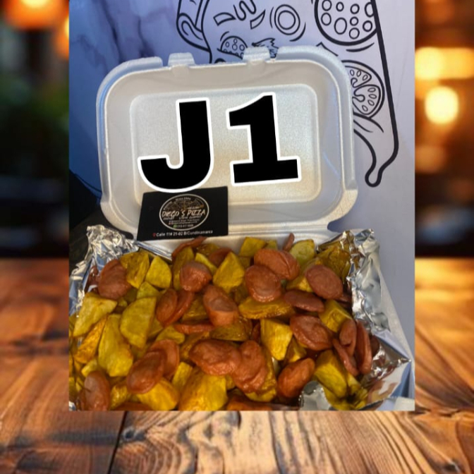 Salchipapas Mediano Criollo