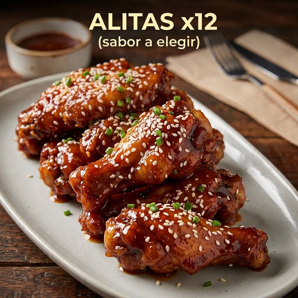 Alitas X12 (2 Sabores)