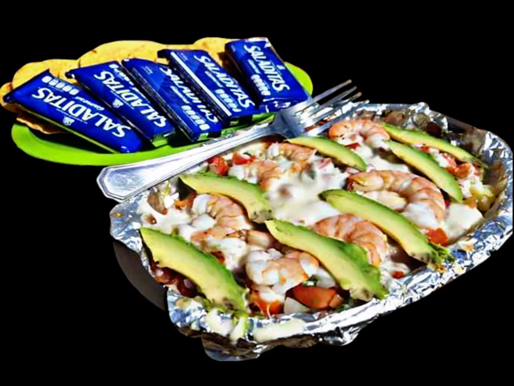 Almeja Gratinada con Camarones
