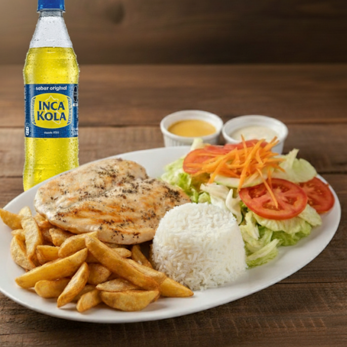 INCA KOLA 500 ML + Filete de Pollo