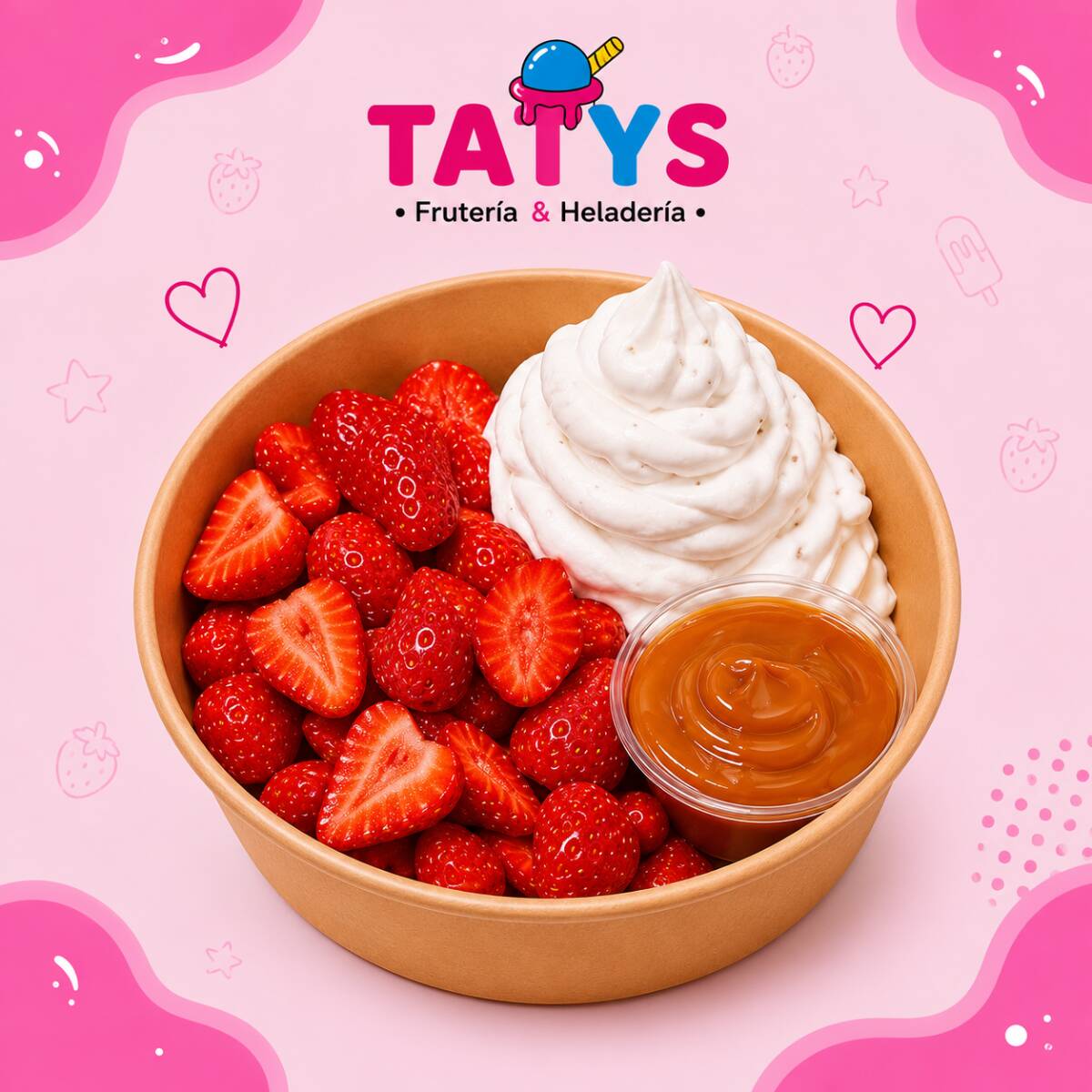 Fresas con Crema Pequeñas