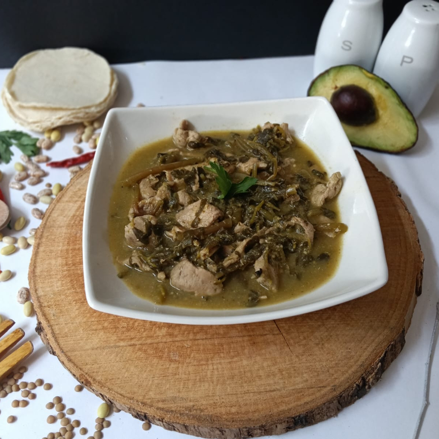 Fajitas de Cerdo en Verdolagas