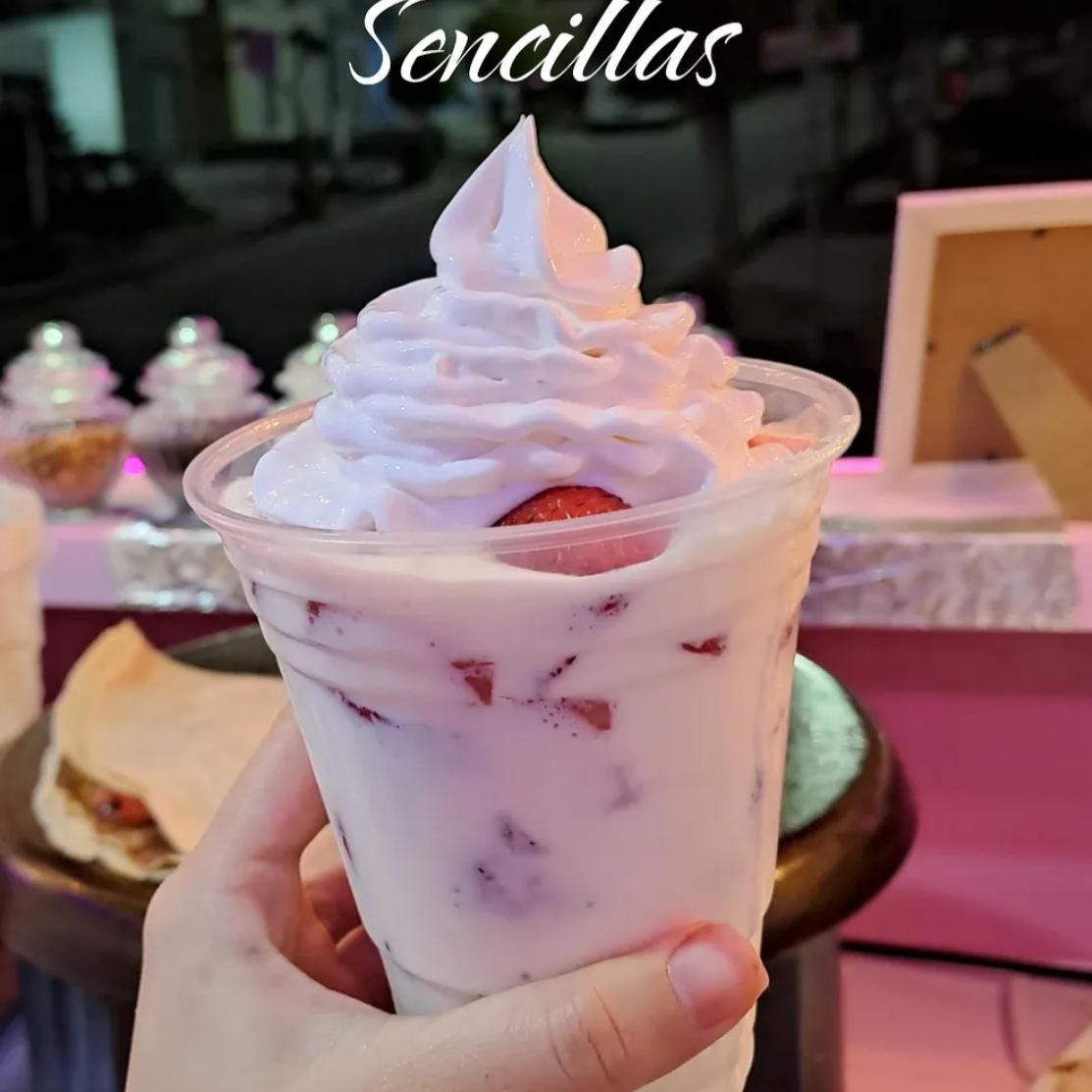 Fresas con crema