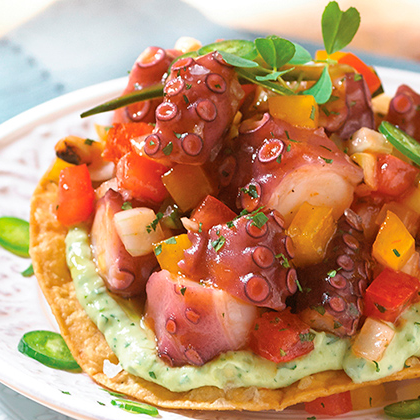 Tostada de Pulpo