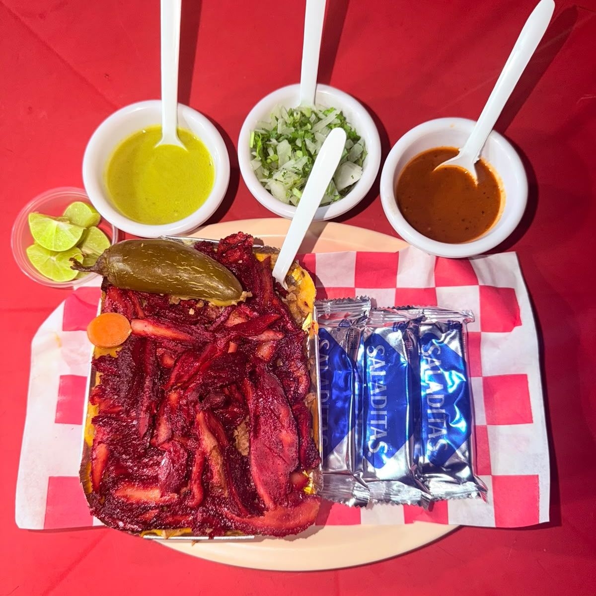 Papa Asada con Trompo