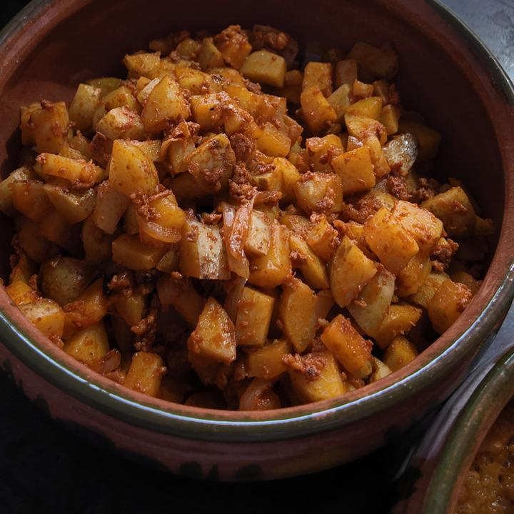 Taco de Papas con Chorizo
