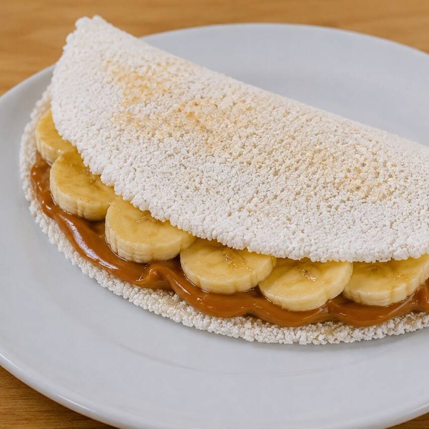 Banana com doce de leite