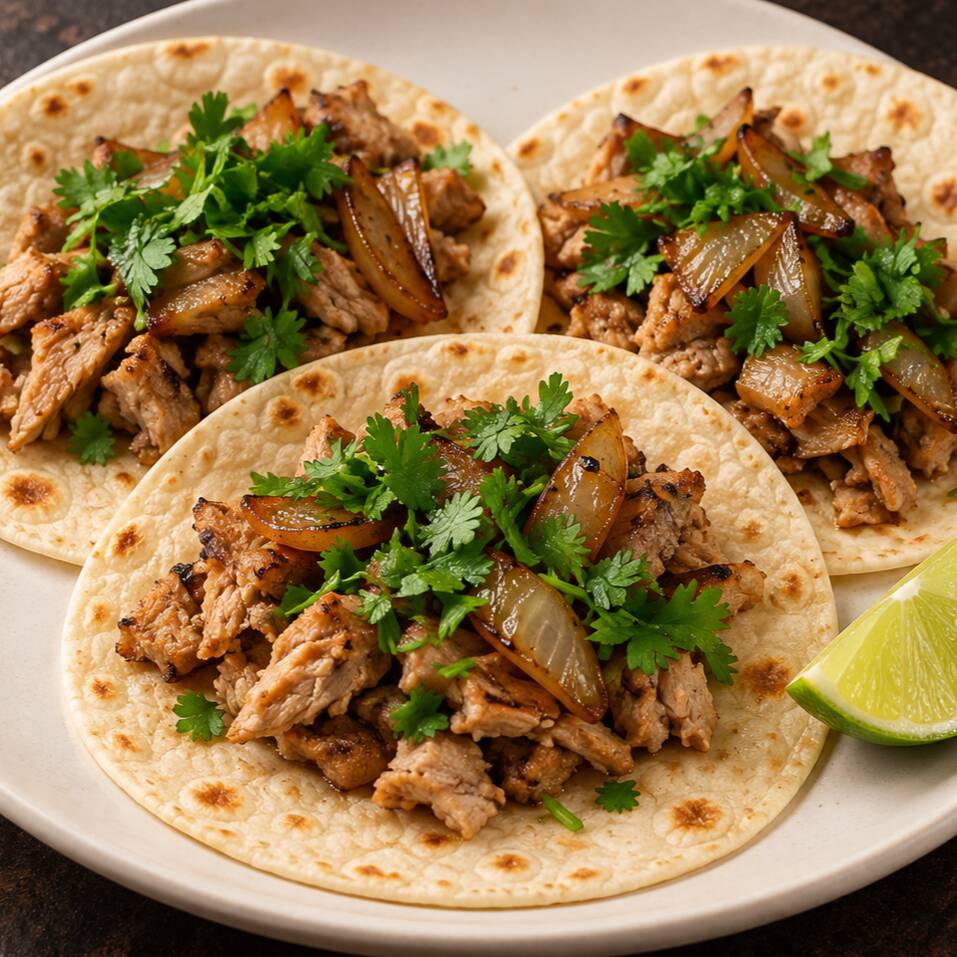 3 Tacos de Carne Asada | Harina