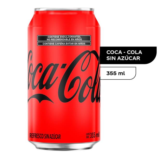 COCA COLA SIN AZÚCAR 355 ML