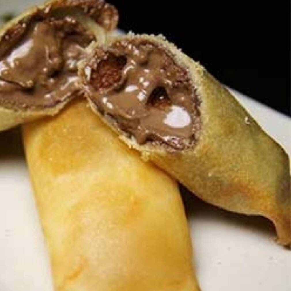 Harumaki chocolate com banana