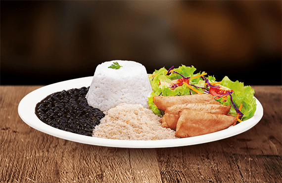 3 filezinhos de frango (aprox. 40g cada-in natura) grelhados no capricho com tempero caseiro. Uma refeição leve e completa que acompanha arroz, feijão temperado, farofa, salada fresca e molho.