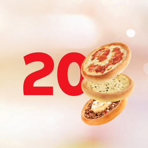 Aproveite a promoção para levar as Esfihas mais Especiais do Brasil: Carne, Frango, Calabresa com Mussarela, Italianinha, Carne com Mussarela, Frango com Cremely ou Queijo.