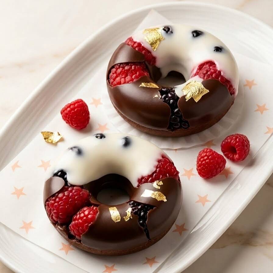 Donas de Chocolate Frutos secos y nueces