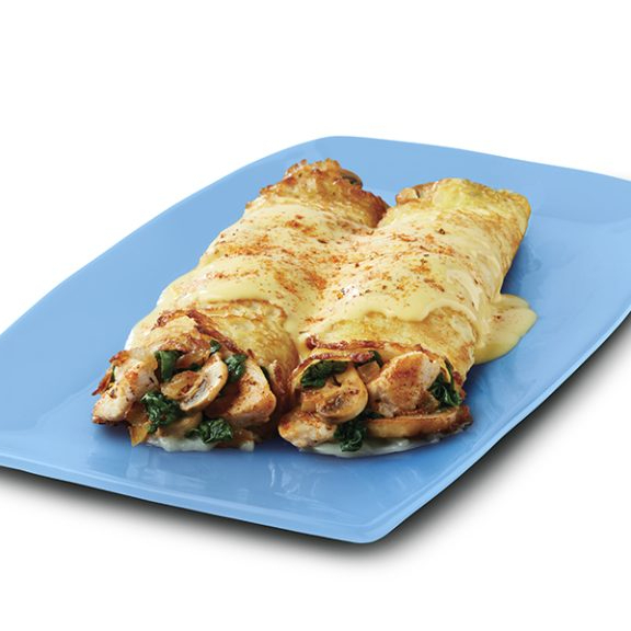 Chicken Florentine Crepes