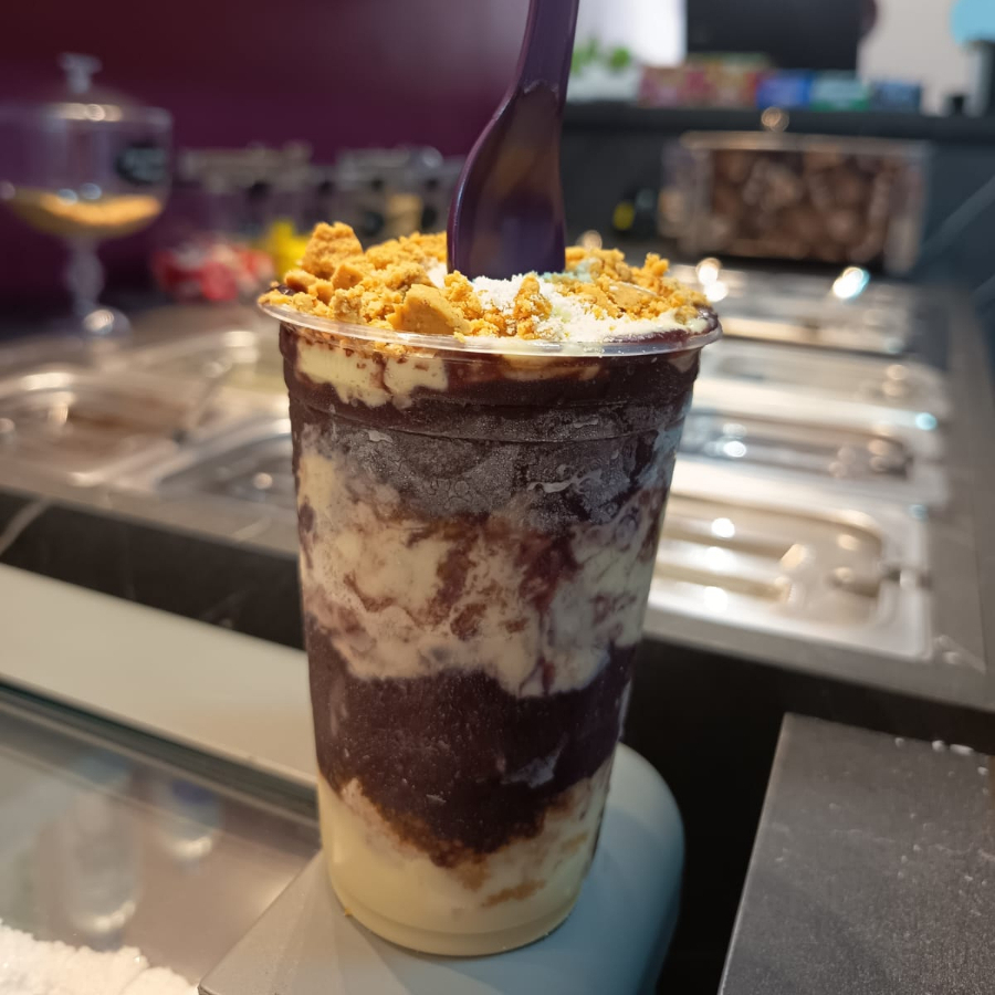 300ml Açai + Creme Ninho + Leite em pó + Paçoca