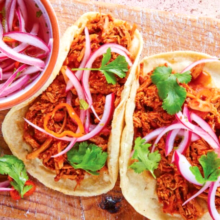 Taco Torteado de Cochinita Pibil