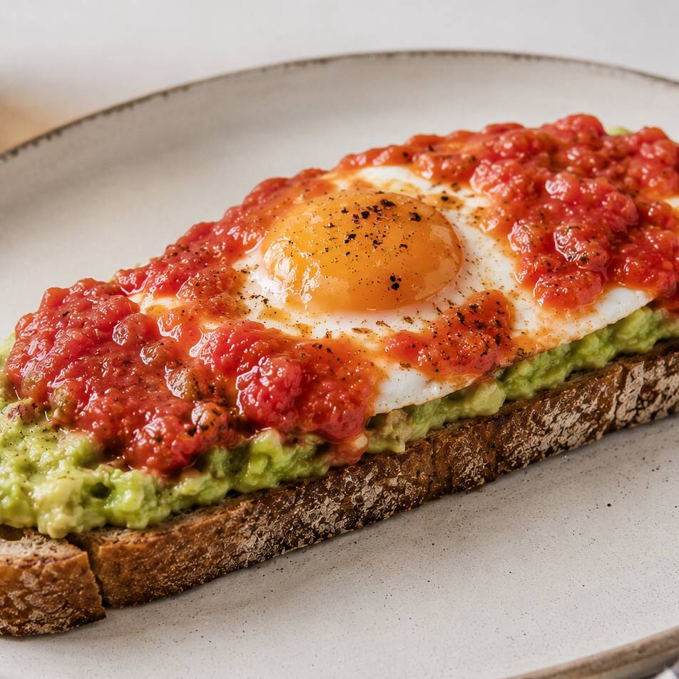 Tostada De Aguacate Con Huevo