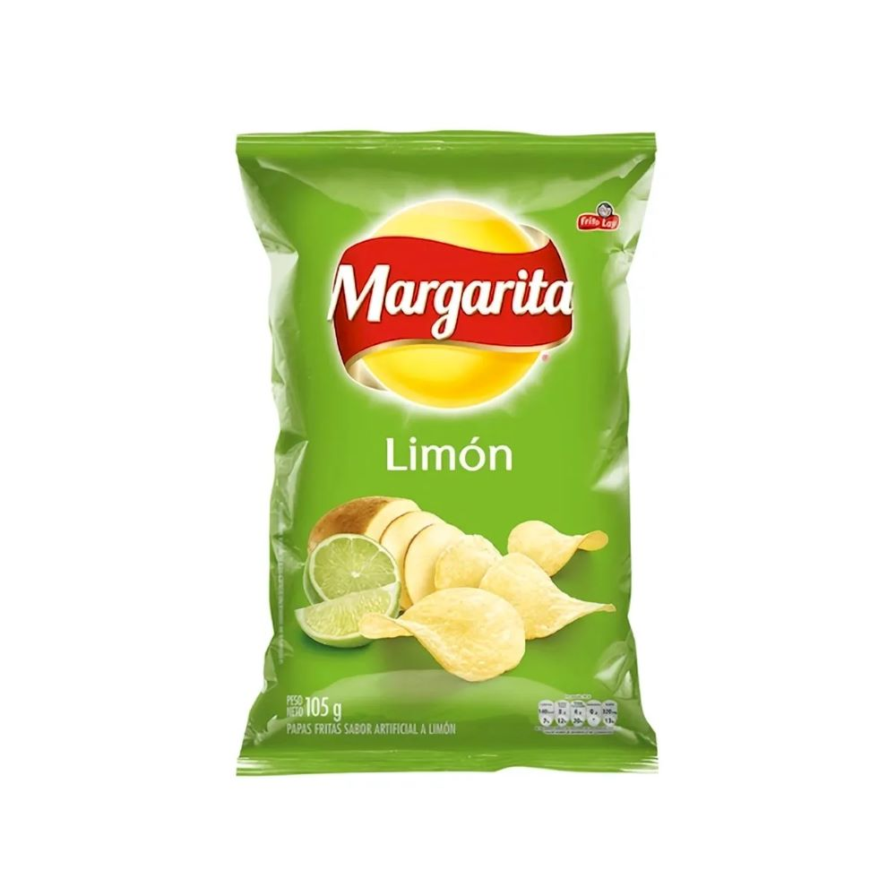 Papas Margarita Sabor a Limón 105g