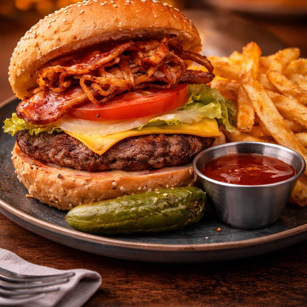 HAMBURGUESA DE ARRACHERA/ COMBO