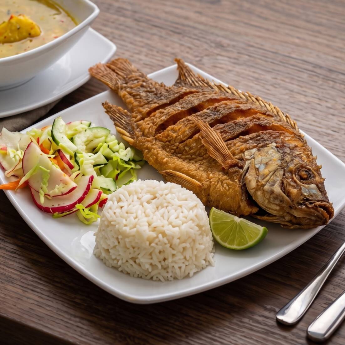 Mojarra con Gaseosa