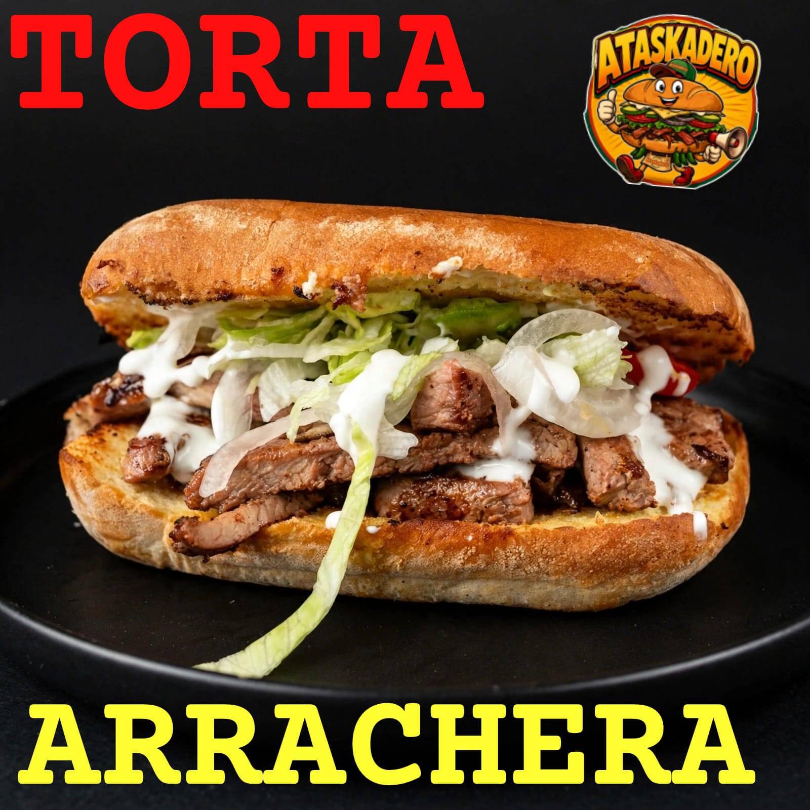Torta de Arrachera