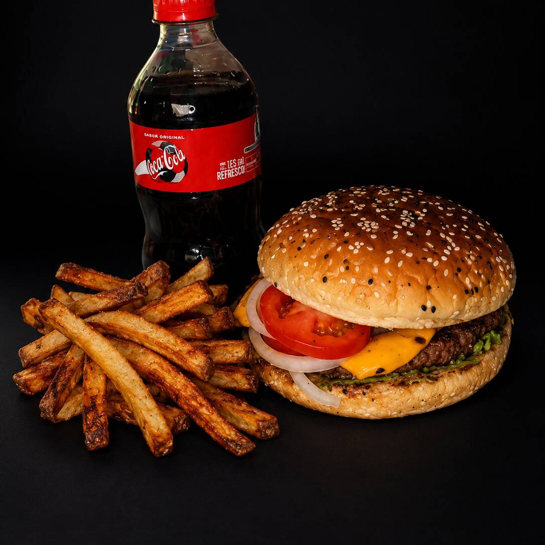 Bonnie Clásica + Papas y Refresco