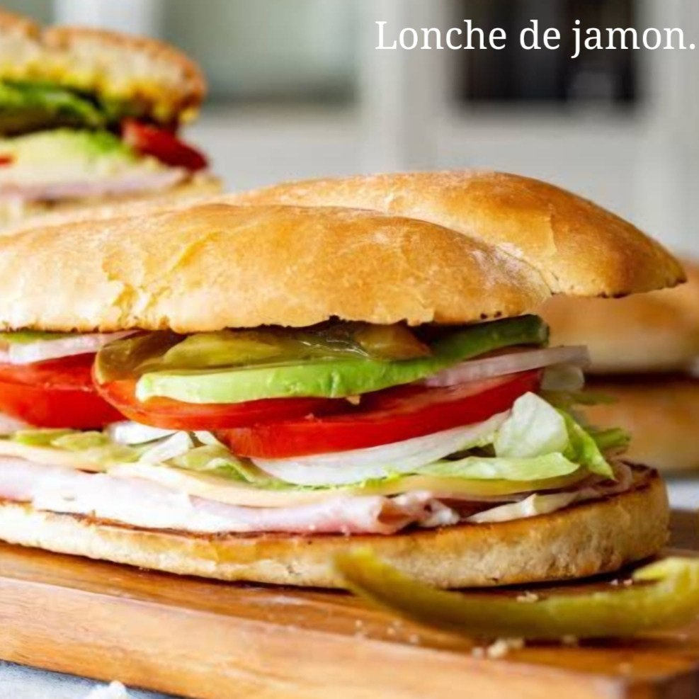 Lonche de Jamon+ Coca cola 345ml lata