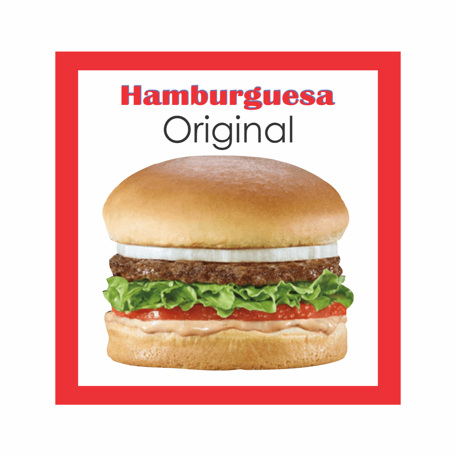 HAMBURGUESA ORIGINAL SIN QUESO