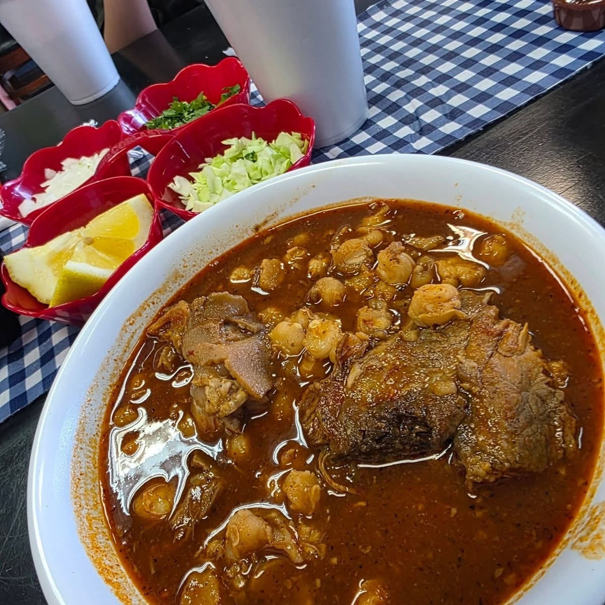 Pozole Rojo Mas Agua Jamaica 24oz