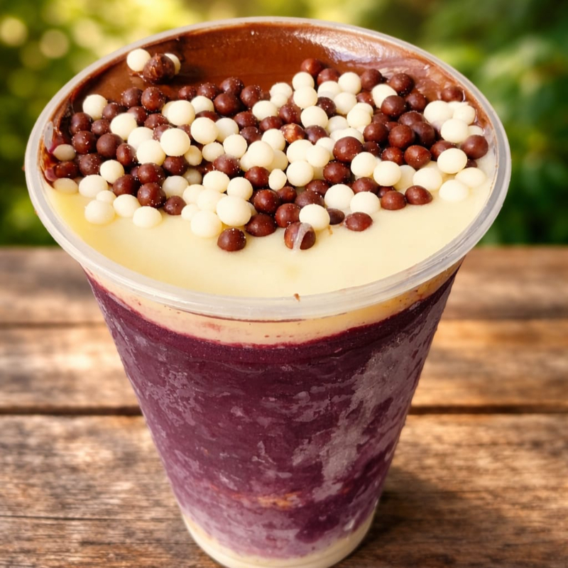 Adicionais gratis a escolha, creme de avelã, creme de ninho, chocoball, amendoim e paçoca