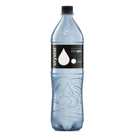 Garrafa d' água mineral com gás 500ml