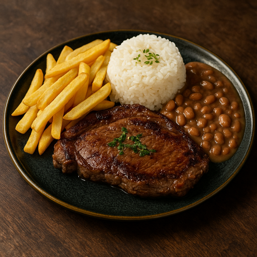 Acompanham arroz, feijão, fritas ou salada