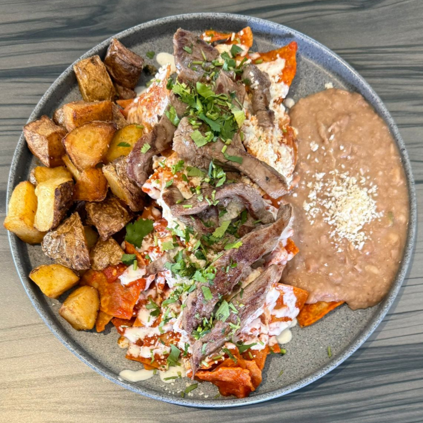 Chilaquiles de Arrachera