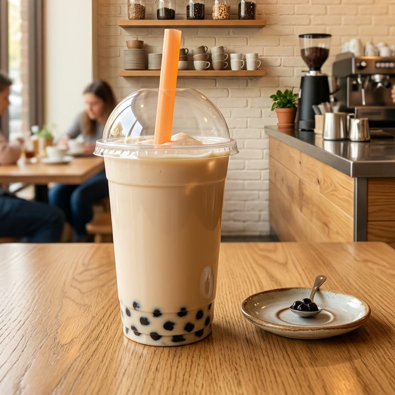 Bebida Tapioca Sabor Mazapán Frappe 16 0z