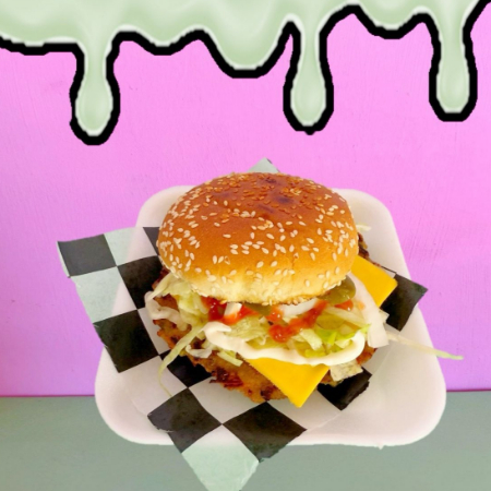 1 HAMBURGESA+ 1 AGUA FRESCA