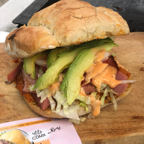Torta Mexiquense + Agua del Dia