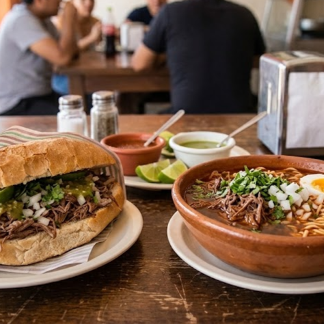#2: Lonche de Barbacoa + Birriamen