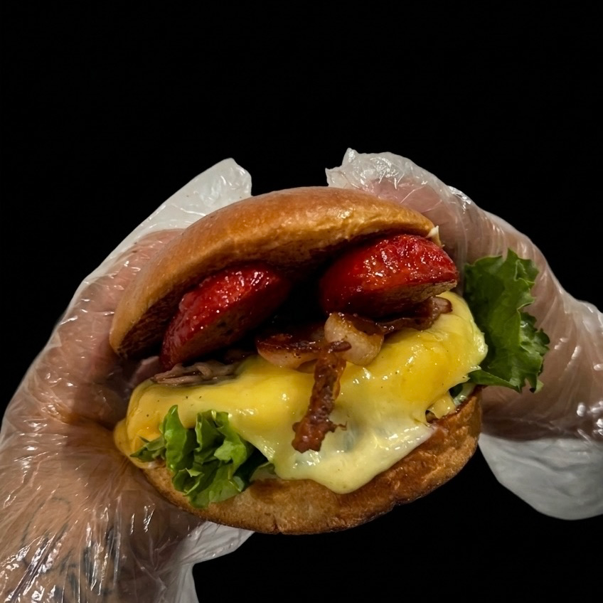 HAMBURGUESA SALCHICHA ASADA