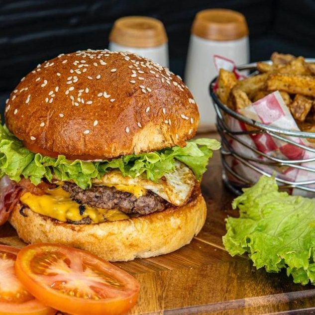 Hamburguesa doble carne R