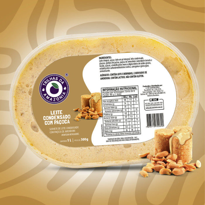Se você é apaixonado por paçoca, então precisa experimentar esse sorvete! É super cremoso, com um sabor delicioso do leite condensado e pedacinhos de paçoca no meio. É de dar água na boca! Alérgicos: Contém Leite E Derivados De Amendoim. Contém Lactose. Não Contém Glúten.