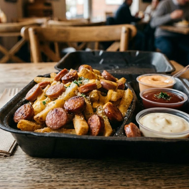 Salchipapas medianas