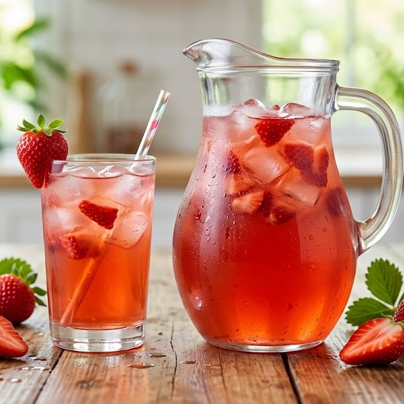 1 Litro de Agua de Fresa